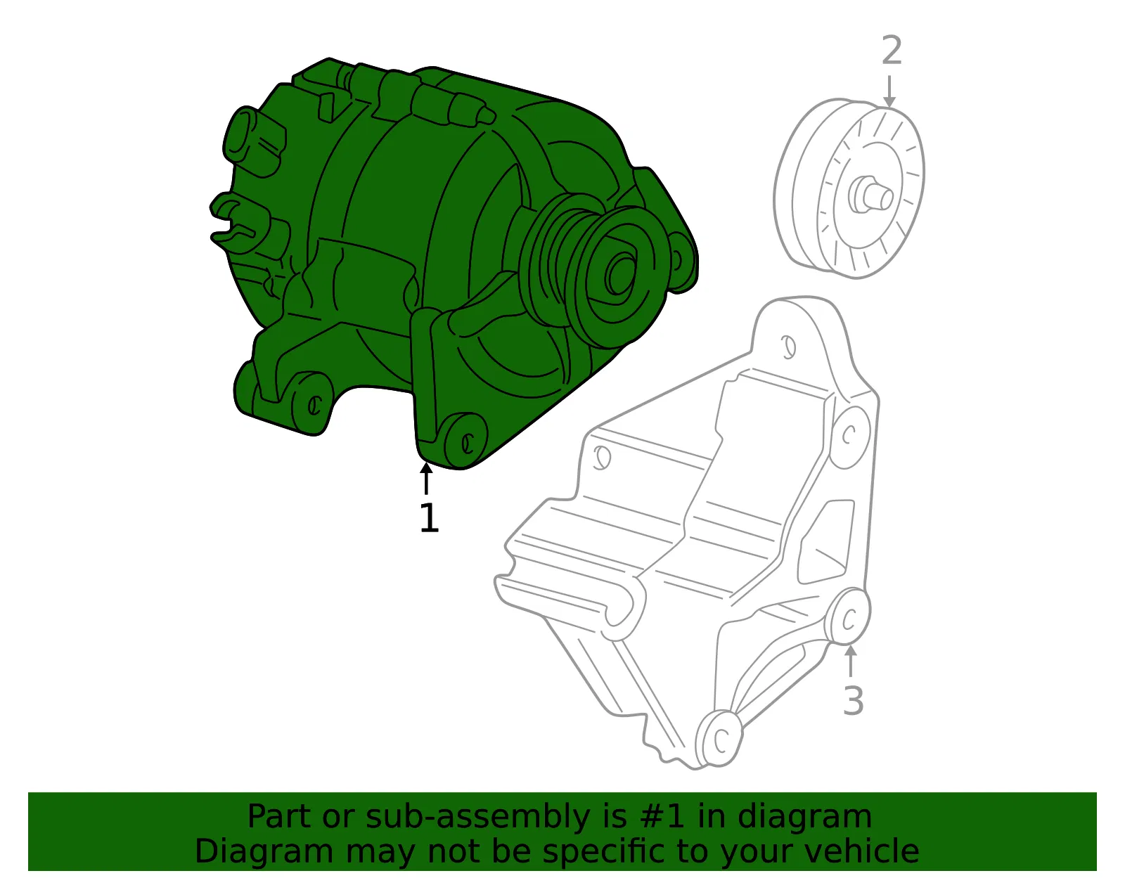 Alternator - Mazda (yf2018300a) - view 2