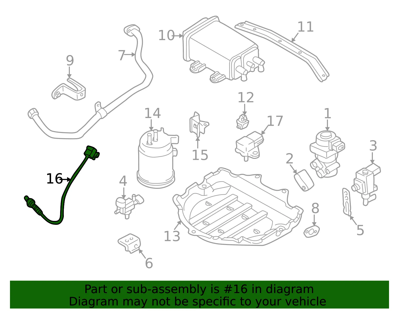 Oxygen Sensor - Mazda (zm0218861a) - view 2