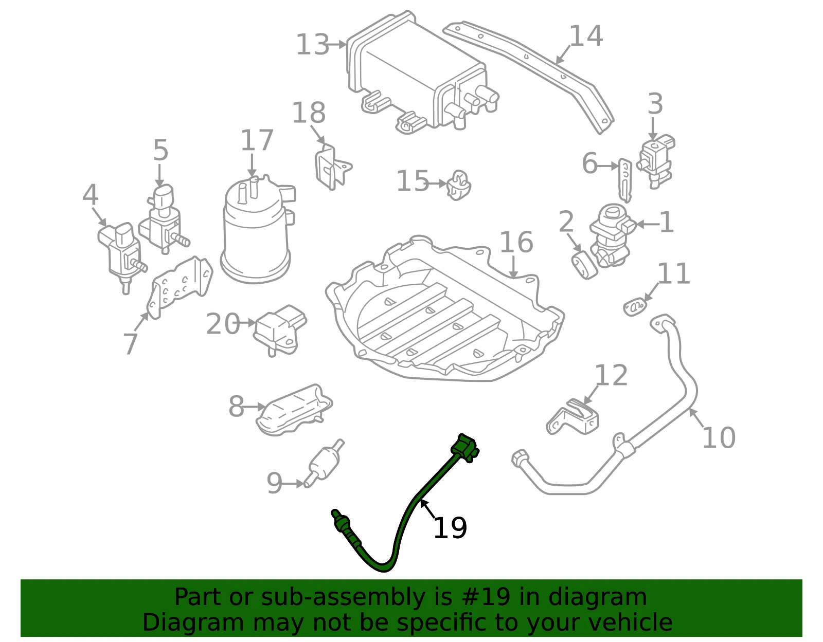 Oxygen Sensor - Mazda (zm0318861a9u) - view 2