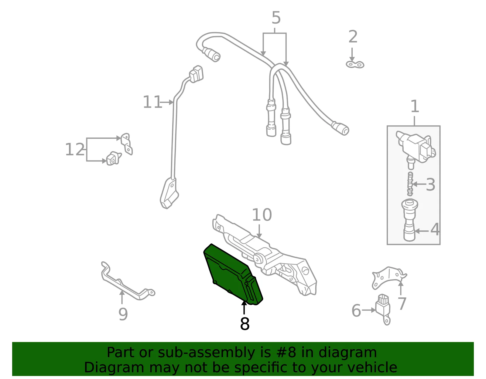 Engine Control Module (ECM) - Mazda (zm4618881d) - view 2
