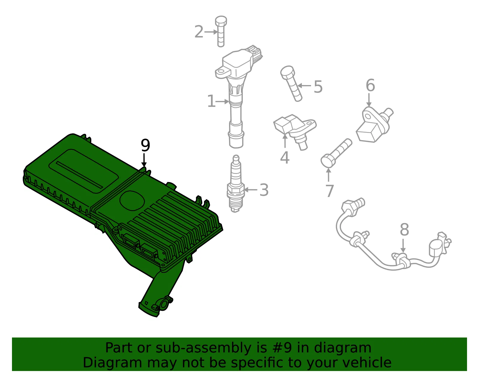 Engine Control Module (ECM) - Mazda (zye918780a) - view 2