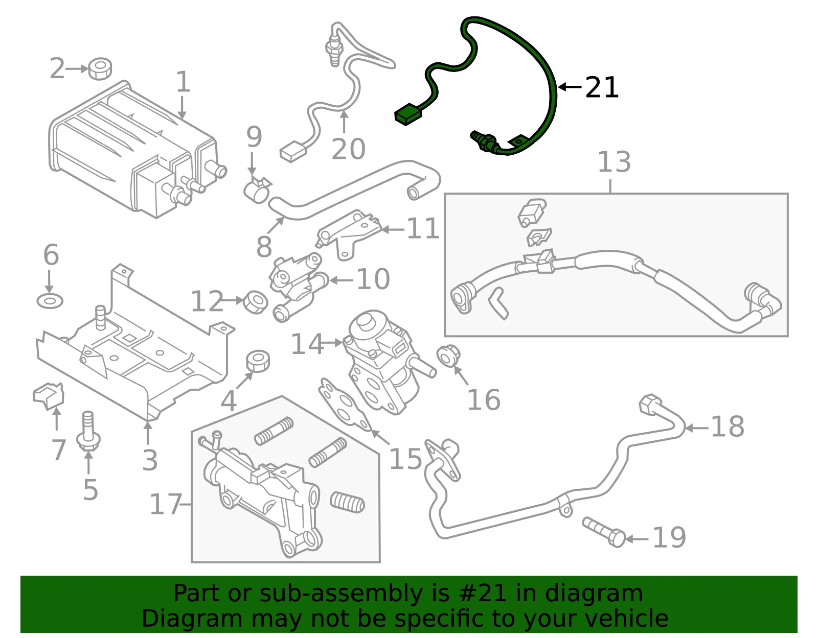Oxygen Sensor - Mazda (zyf118861) - view 2