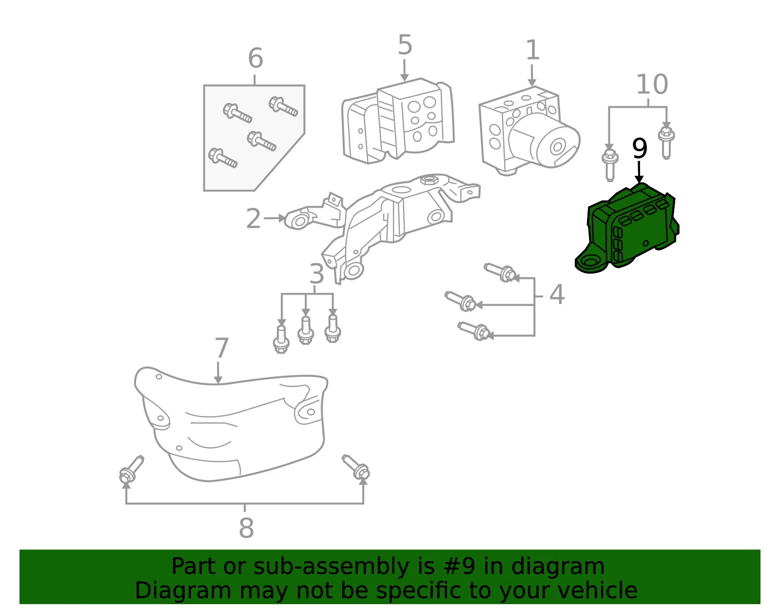 Yaw Rate Sensor - Mazda (zzca437y0) - view 2