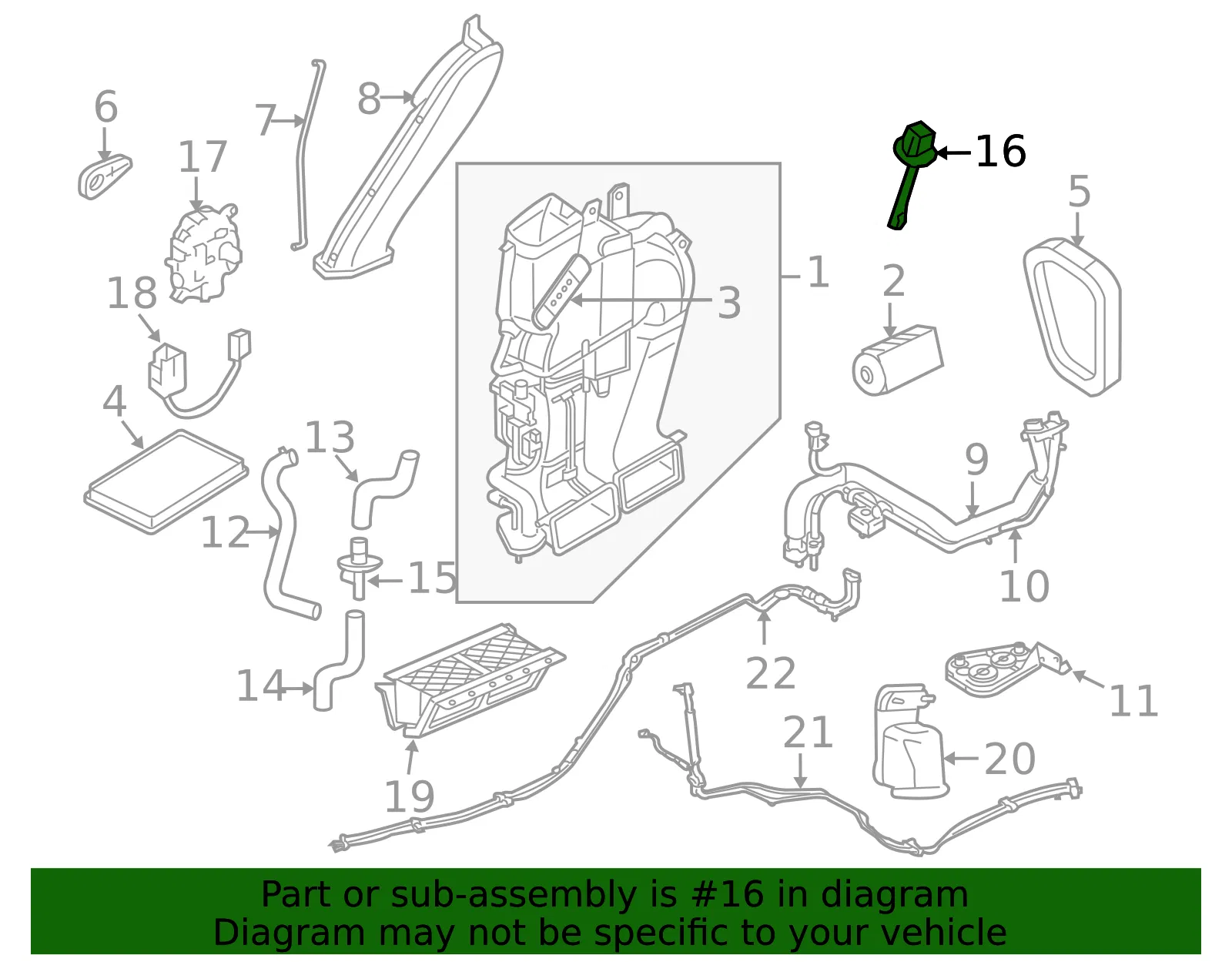 A/C Evaporator Temperature Sensor - Mazda (zzca61j22) - view 2