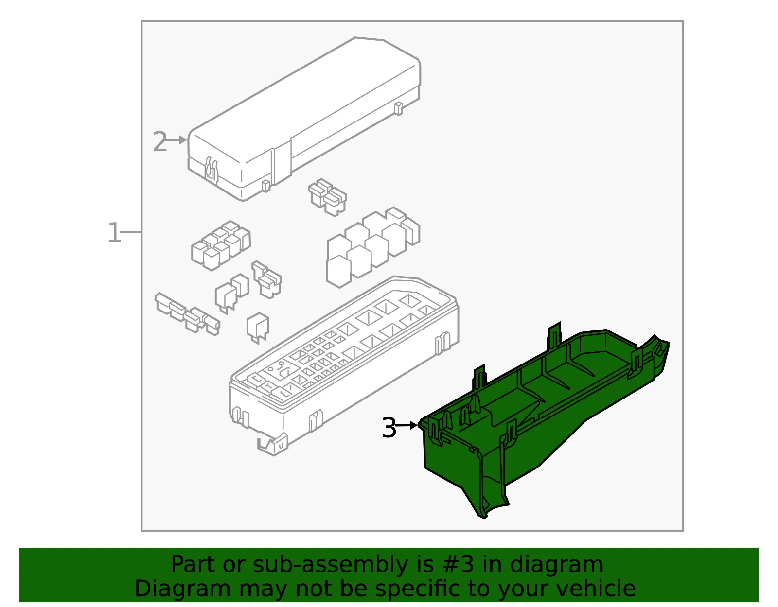 Fuse Box Cover - Mazda (zzca66761) - view 2