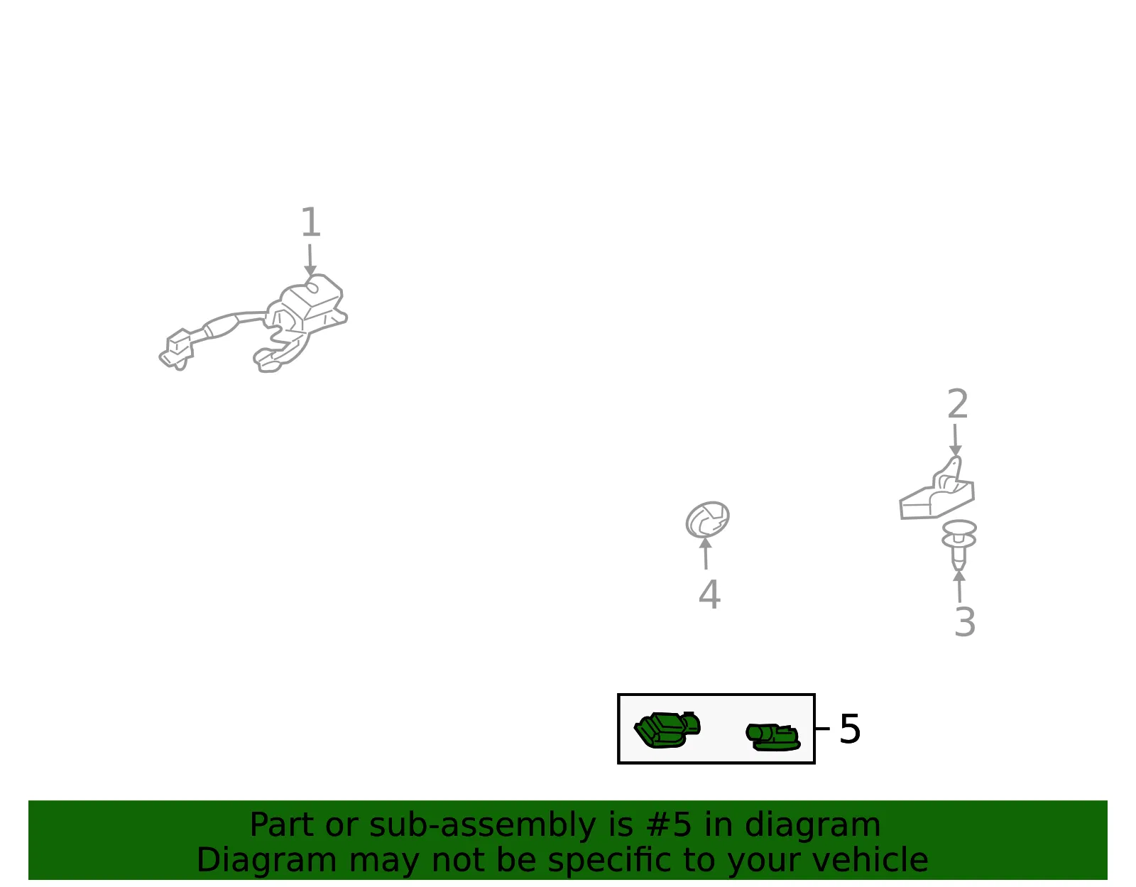 Tailgate Release Switch - Mazda (zzca66820) - view 2