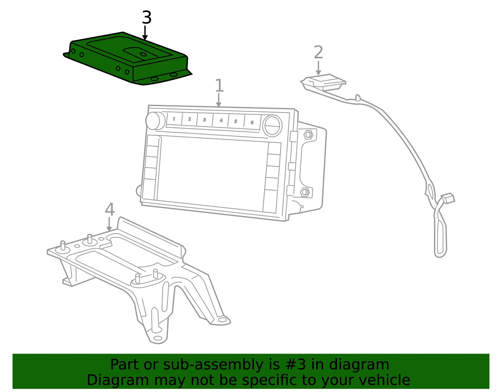 GPS Navigation Control Module - Mazda (zzca675d4a) - view 2