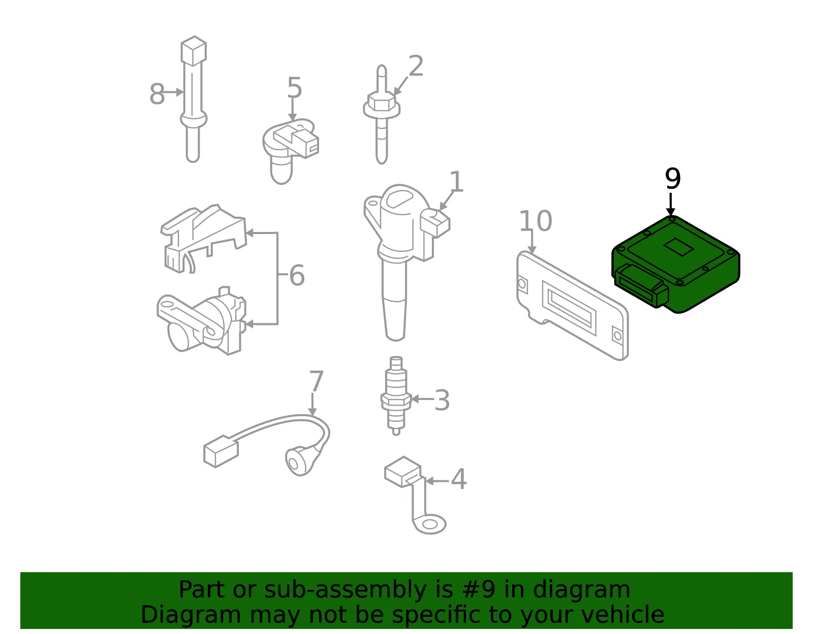 Engine Control Module (ECM) - Mazda (zzcd18881a) - view 2