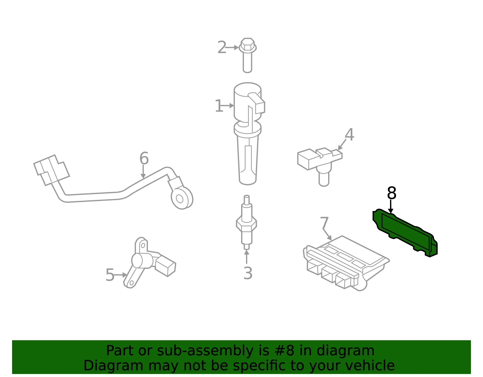 Engine Control Module (ECM) Bracket - Mazda (zzd118889a) - view 2