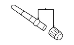 TPMS Sensor Nut - Mazda (zzda37141) - view 3