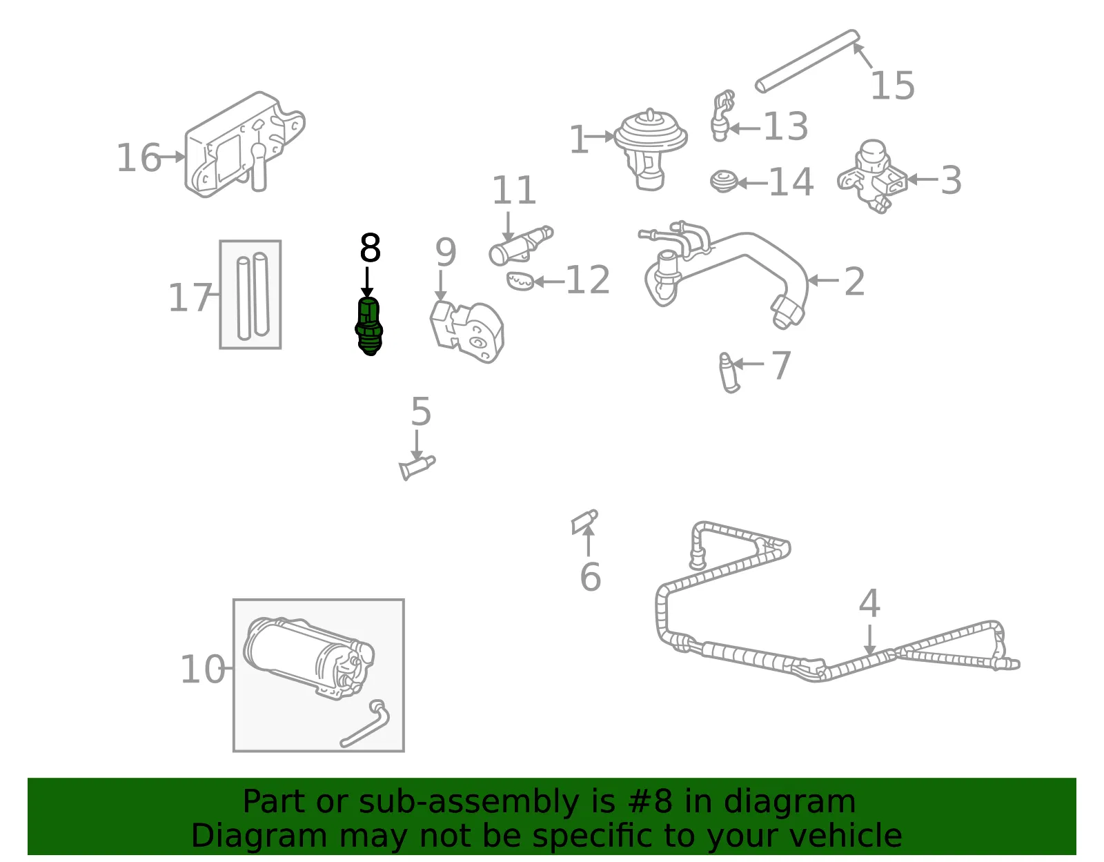 Engine Coolant Temperature Sensor - Mazda (zzm218707) - view 2