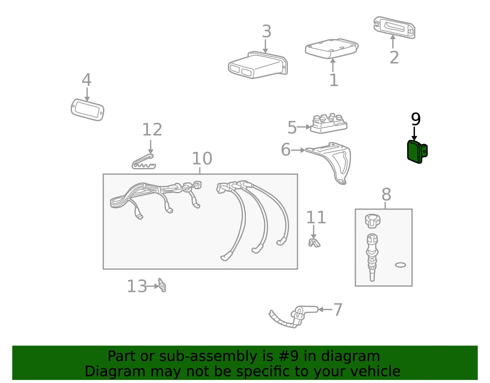 Ignition Control Module - Mazda (zzm218v80) - view 2