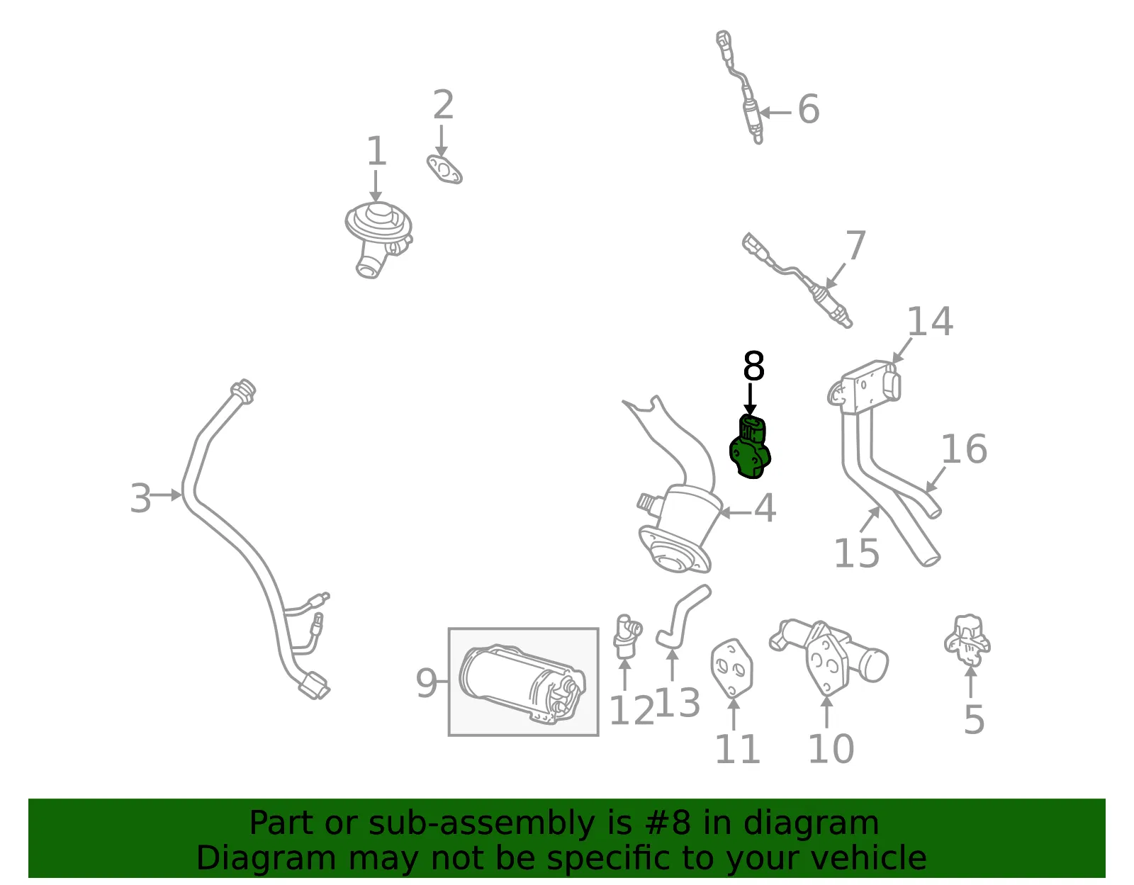 Throttle Position Sensor - Mazda (zzm318851) - view 2