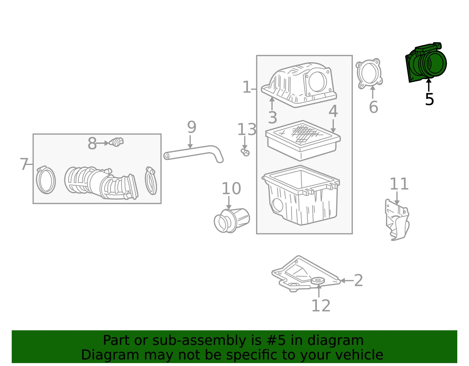 Mass Air Flow Sensor - Mazda (zzm413210) - view 2