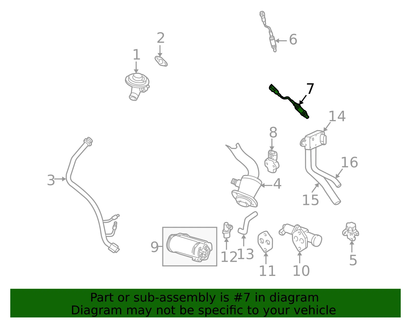 Oxygen Sensor - Mazda (zzme18861) - view 2