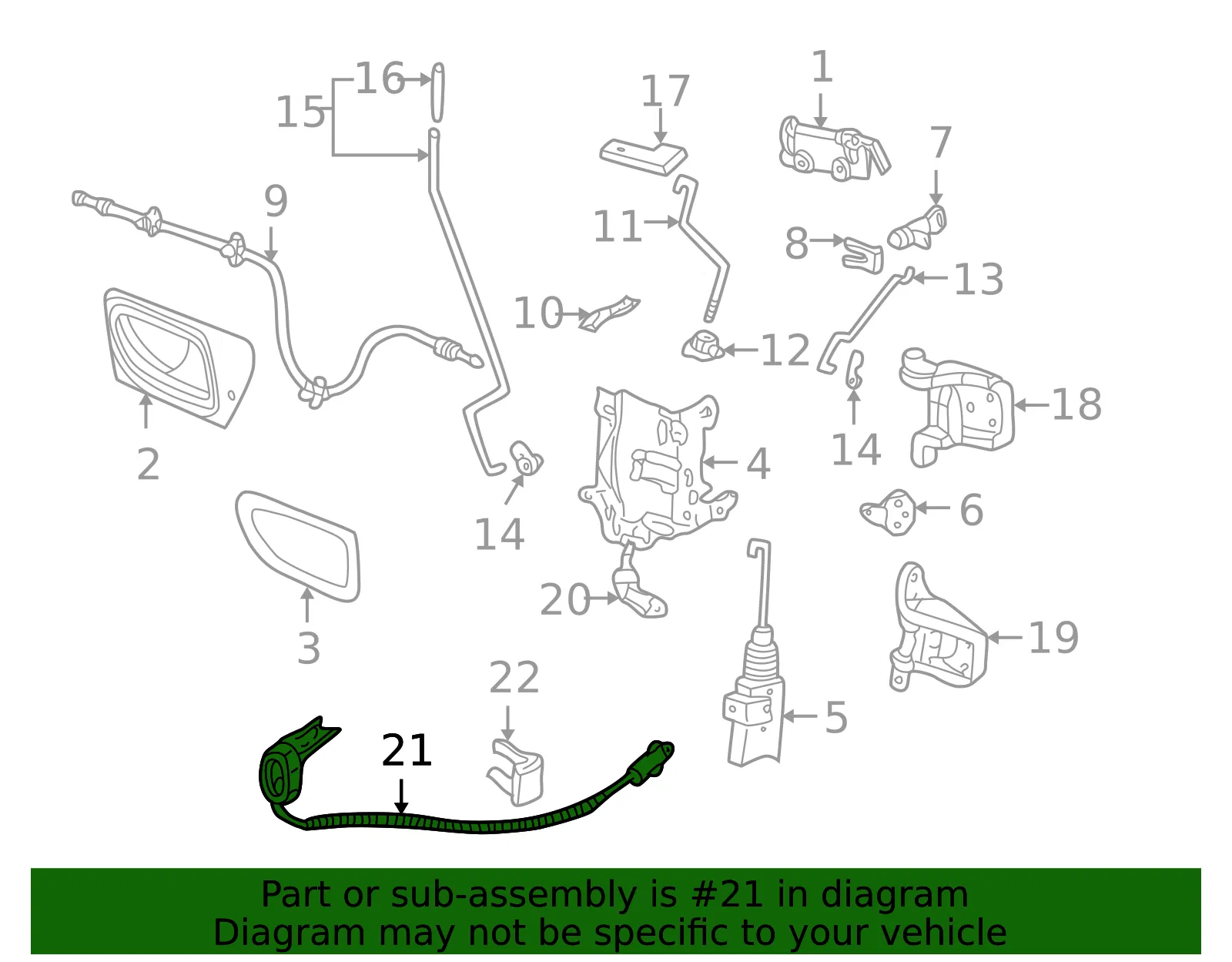Door Lock Switch - Mazda (zzn058496) - view 2