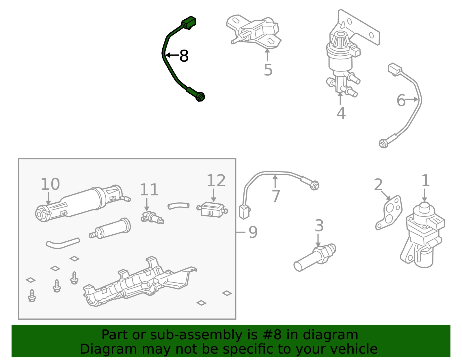 Oxygen Sensor - Mazda (zztt18861) - view 2